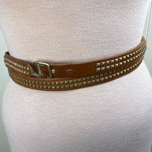 HTC Los Angeles Brown Leather Double Wrap Belt